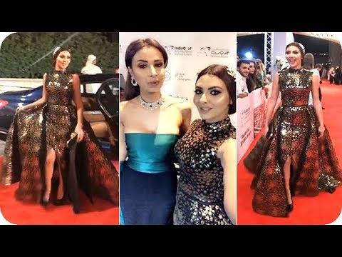 شاهد مريم حسين تتألق بإطلالة فاخرة في مهرجان دبي السينمائي 2017