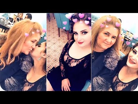 الفنانة سولاف جليل تحتفل بعيد رأس السنة 2018 مع والدتها