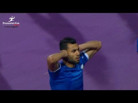 شاهد  حسام حسن يحرز الهدف الأول لسموحة أمام الزمالك