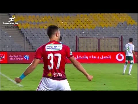 شاهد  صلاح محسن يحرز الهدف الثانى للأهلى أمام المصرى