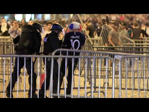 أعمال شغب في باريس عقب تأهل فرنسا لنهائي المونديال