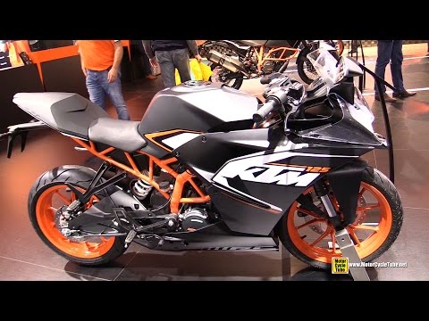 شاهد الدراجة النارية السريعة ktm rc 125