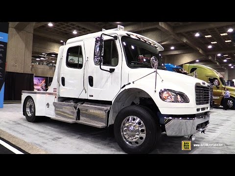 شاهد الشاحنة العملاقة المميزة 2015 freightliner m2