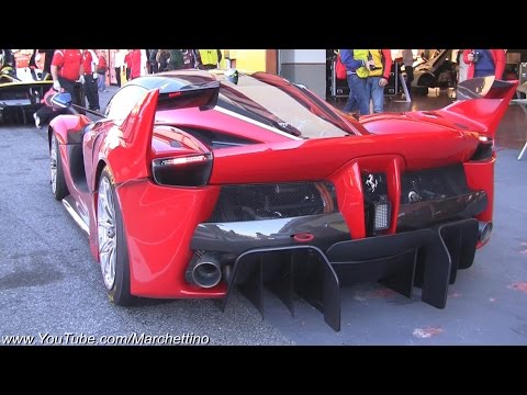 شاهد 14 سيارة فيراري fxx k تطلق العنان لأحصنتها