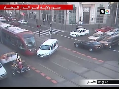 كاميرات المراقبة ترصد حوادث سير مرعبة في الدار البيضاء